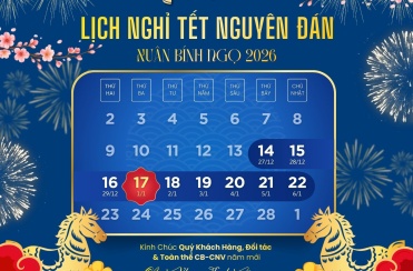 MCP | THÔNG BÁO LỊCH NGHỈ TẾT NGUYÊN ĐÁN BÍNH NGỌ 2026